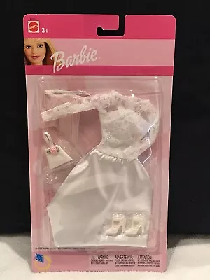 Barbie 2002 Wedding Dress White Bridal In Package No Doll • $14.99