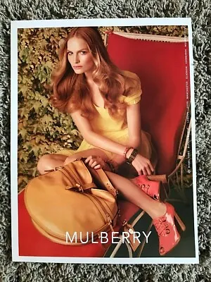 Vintage Original Vogue Magazine Advert Ad Art Picture Mulberry Mabel Hobo Bag • £12.99