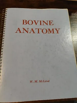 1958 Vintage Book: Bovine Anatomy By W M Mcleod • $12.99