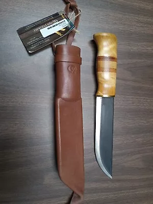 Puukko Knife Hand Made In Finland Riipi Puukko Lintsin Leuku Blade And Scabbard • $149