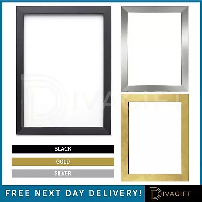 Photo Frame Picture Frame Frame Black Gold Silver Colours In A2 A3 A4 A5 Sizes • £4.99