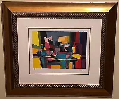 Marcel Mouly  Nappe Vert Et Compotier  Lithograph Signed And Numbered 162/300 • $445