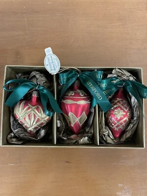 $124.99 • Buy Waterford Holiday Heirlooms Yuletide Kylemore Lismore Ashling Pattern Ornaments