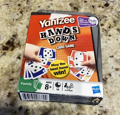 Yahtzee Hands Down Card Game Family Ages 8+ 2009 By Hasbro Sealed • $10.99