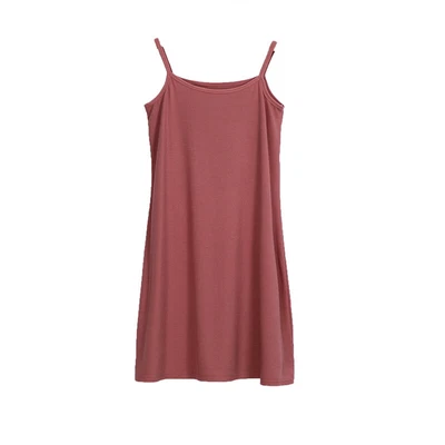 $0.99 • Buy Women's Long Tanks Camisole Dress Tunic Slip Length Stretch Spaghetti Tank Top