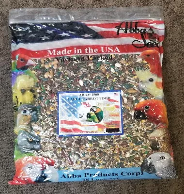 $53 • Buy 15 Lbs Vacuum Packed Bag Of Abba 1500 Parrot Food