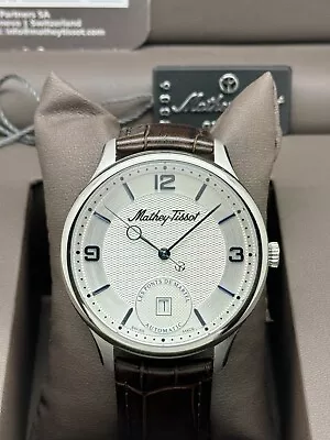 Men’s Mathey-Tissot Edmond White Dial Full Set Swiss Made Automatic Wristwatch • $300