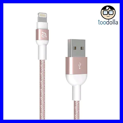 $29.90 • Buy Adam Elements Peak 120B Charge And Sync Lightning Cable, 1.2 Metres, Rose Gold