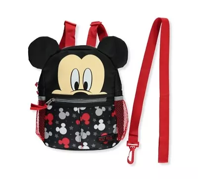 Disney Mickey Mouse Logo Stars 10  Harness Backpack Brand New! FREE SHIPPING! • $19.99