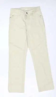 £5.50 • Buy MAC Jeans Womens Beige Cotton Straight Jeans Size 6 L27 In Regular Button