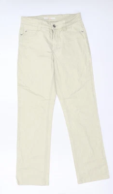 £5.50 • Buy MAC Jeans Womens Beige Cotton Straight Jeans Size 6 L27 In Regular Button