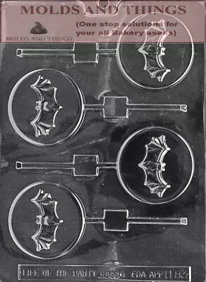 $4.20 • Buy Halloween Bat Chcolate Candy Mold Bat On The Moon Chcolate Candy Mold