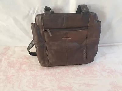 Fabretti Brown Patched Front Shoulder Bag. New Other. • £1.98
