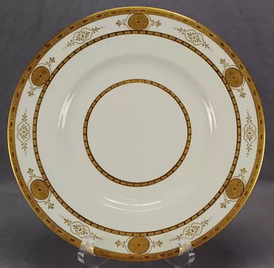 Minton Tiffany & Co Gold Encrusted & Beaded Ivory 10 1/4 Inch Plate A • $295