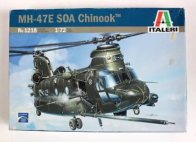 $24.99 • Buy Italeri MH-47E SOA Chinook Helicopter 1/72 Scale Model Kit No. 1218 NEW In Box!!