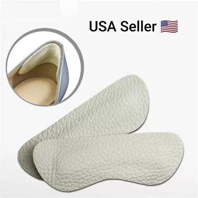 1 Pair Cow Leather Heel Grips Thickened Anti-Abrasion Heel Cushioned Insole Heel • $3.99
