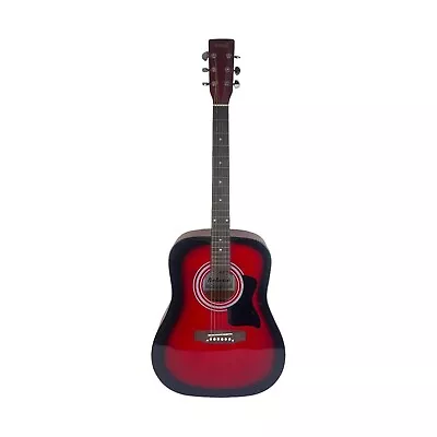 Kolonie Acoustic Guitar Red 4/4 Full Size Classical 6 Strings Good Condition • £60