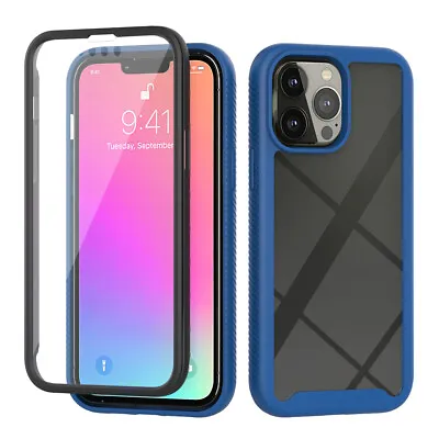 $10.75 • Buy For IPhone 14 13 12 11 Pro Max X XR 7 8 Plus Case Front Screen Film + Back Cover