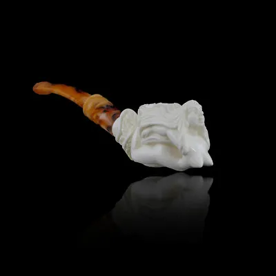 Nude Lady Meerschaum Pipe Hand Carved Smoking Pipe Tobacco Pfeife With Case • $197.93