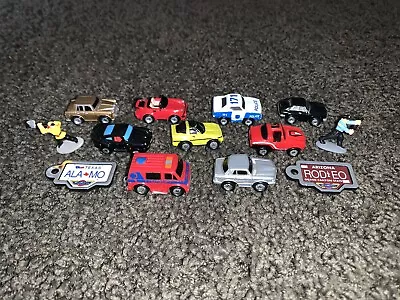 Vtg 80s 90s Galoob Micro Machines Car Van Lot Of 9 +2 License Plates & 2 Figures • $24.99