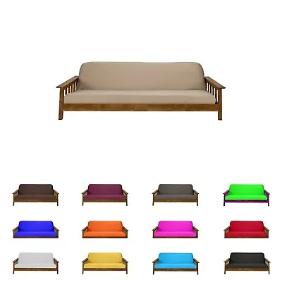 Futon Mattress Covers Slipcovers Bed Covering Protector Twin Size Tan • $36