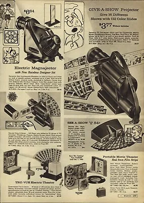 1965 PAPER AD Toy Kenner Give A Show Slide Projector Magnajector Tru Vue  • $19.99