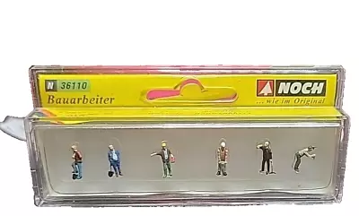 Noch N Scale Figures  #36110 CONSTRUCTION WORKERS • $10