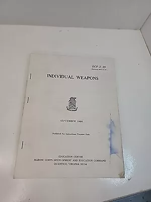 Individual Weapons. ECP 2-29.; Marine Corps. • $10