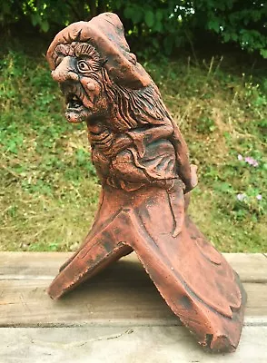 £64.99 • Buy Witch Roof Finial 90° Angled Decorative Stone Ridge Tile 