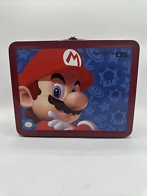 Super Mario Bros Nintendo DS Metal Carrying Case Tin Lunch Box • $20