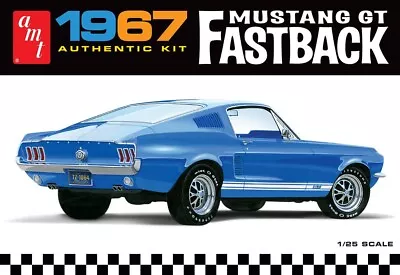 AMT 1241 Plastic Model Kit 1967 Ford Mustang GT Fastback 1/25 Scale New Sealed • $28.95