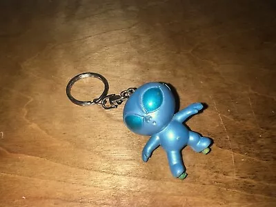 Vintage 90s Blue Alien Keychain PVC Vinyl Figure Space Area 51 UFO Capsule Toy • $14.99