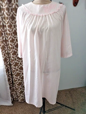 £17.41 • Buy Texsheen Labor & Delivery Maternity Hospital Gown Nightgown Pink Large Floral