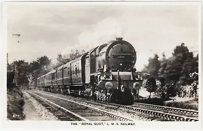 LONDON MIDLAND SCOTTISH RAILWAY - The Royal Scot - 1937 Real Photo Postcard • £1.99