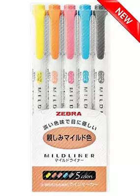 Zebra MildLiner Soft & Friendly 5 Colour Set • $9.80