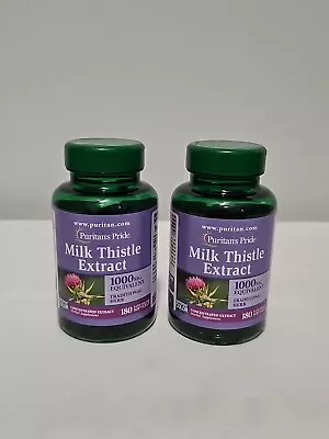 Puritan's Pride Milk Thistle 4:1 Extract 1k Mg (Silymarin) - 360 SGels EXP 05/26 • $21.99