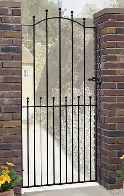 Manroe Ball Top Tall Garden Side Gates 762mm To 1220mm GAPS X 1943 H Metal Iron • £192