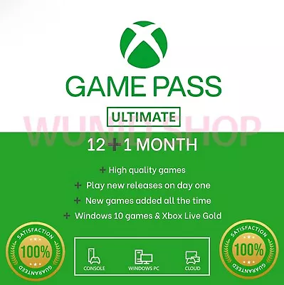 Xbox Ultimate 12 Months + 1 Month Game Pass-USA-Worldwide Subscription 100% • $99.98