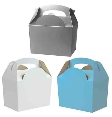 Birthday Party Food Meal Gift Boxes - Frozen White - Silver - Light Blue • £1.89