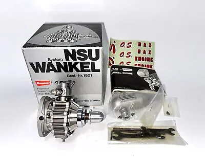 OS Graupner NSU Wankel 49-PI .30 Engine W/ Muffler 1801 Model N.O.S. • $1686.28