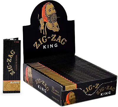 $47.99 • Buy ZIG ZAG KING SIZE�ROLLING CIGARETTE PAPER 24 Booklet Packs Slow Smooth Burning