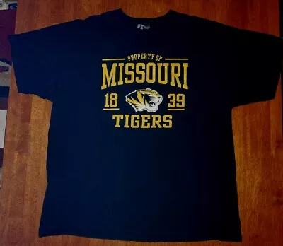 University Of Missouri Tigers Established 1839 T-shirt Adult 2XL Black NCAA • $6.40