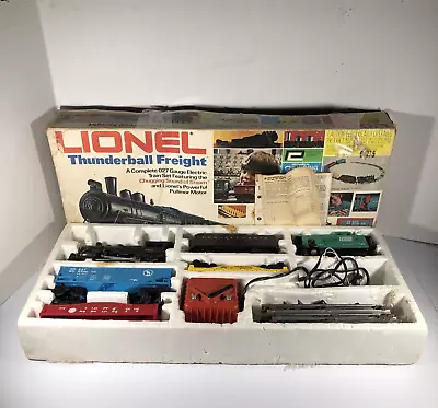 Vintage LIONEL THUNDERBALL FREIGHT UNTESTED O27 Gauge Electric TRAIN SET 6-1581 • $125.99