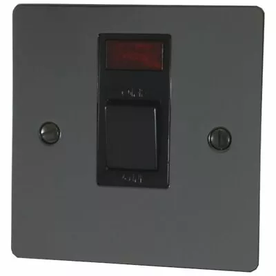 £7.99 • Buy Volex Black Nickel 1G/2G Light/Cooker Switch Double Electrical/Shaver Socket