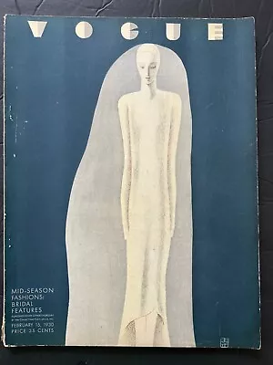 LP: 1930 Vogue Benito Cover February 15 Full Magazine • $144.95