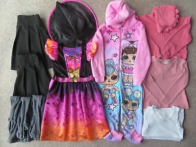 £8.90 • Buy Girls Clothes Bundle Age 5-6 Years (13 Items) Inc Halloween Costume & L.O.L