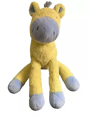 Gund Pottery Barn Kids Horse Blue Lime Green Nubby Plush 45650 Sewn Eyes 15  • $15.95