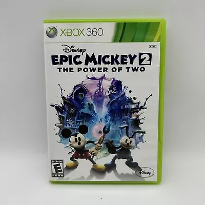 Disney Epic Mickey 2: The Power Of Two (Microsoft Xbox 360 2012) DISC ONLY • $11