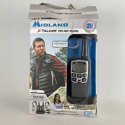 Midland X Talker T51VP4  28 Mile Range Two Way Radios Walkie Talkie NEW OPEN BOX • $39.99