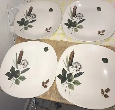 Midwinter Stylecraft Riverside Fashion 24.5cm Dinner Plates X 4 Vintage • £8.99